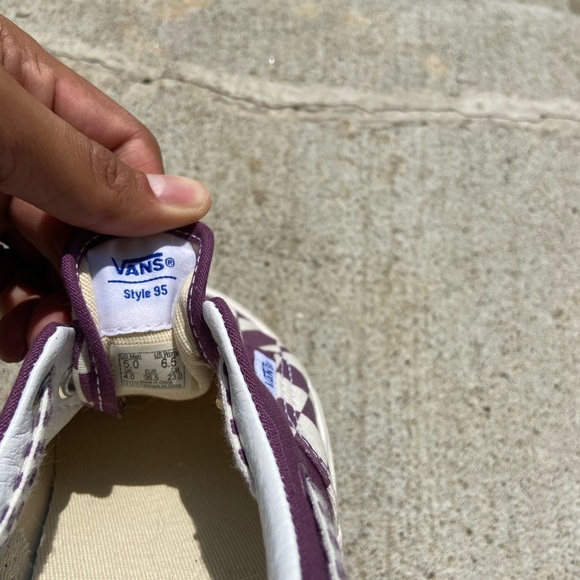 Rare Vans Style 95 Lacey DX Purple Checker - Picture 5 of 7